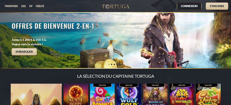 Découvrez les avantages de Tortuga Casino en ligne pour les joueurs français